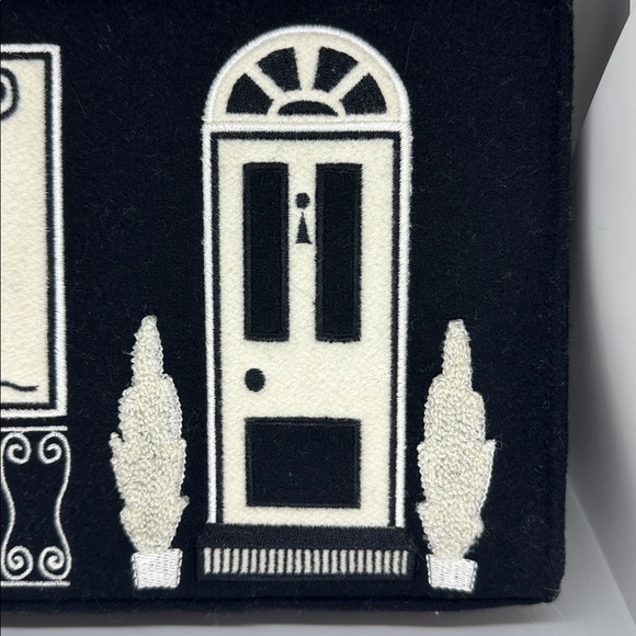 Lulu Guinness Monochrome Boutique Wool Handbag - Picture 3 of 10